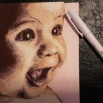 zeefdruk 3 kleuren by Beverloo master sculptor